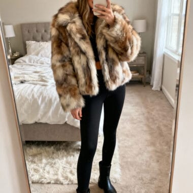 Chic Faux Fur Ensemble