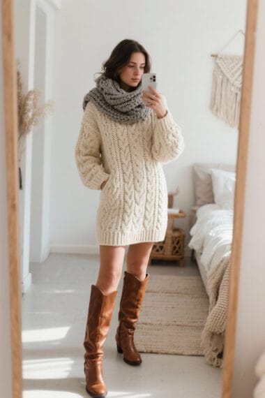 Cozy Cable Knit Wonder