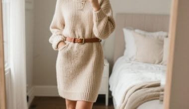 Cozy Knit Sweater Dress