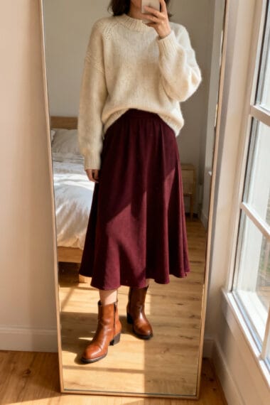 Cozy Knits and Midi Magic