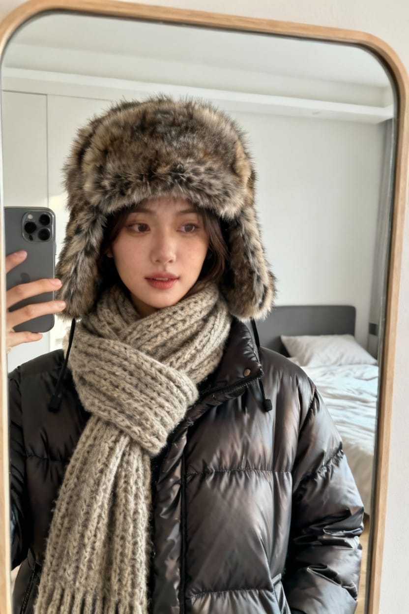 Cozy Trapper Hat Look