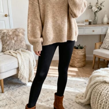 Layered Look with Oversized Sweater