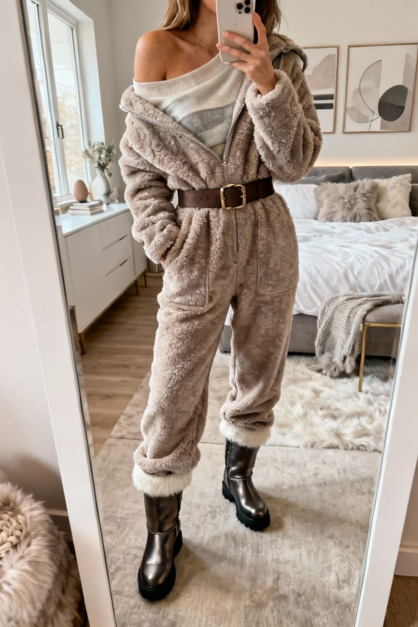 Snuggly Layered Jumpsuit