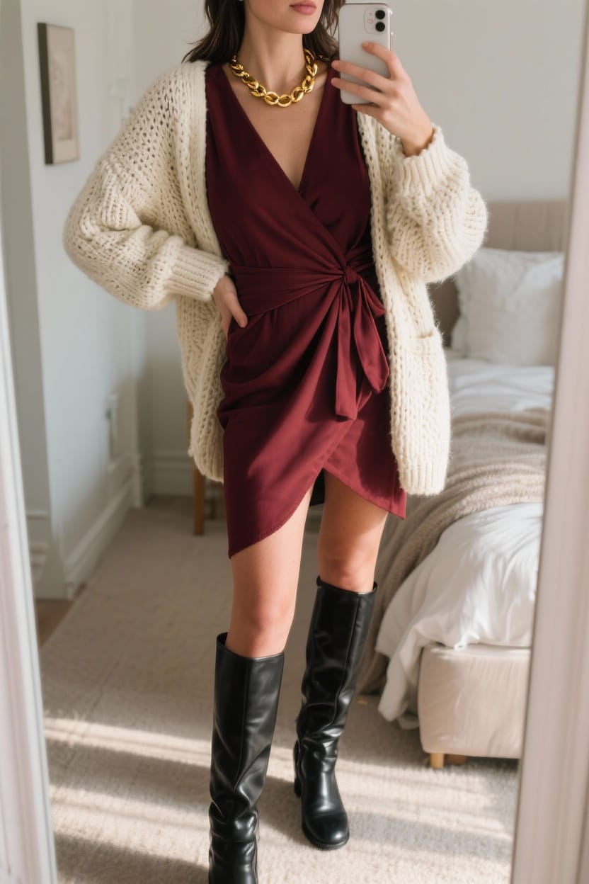 Statement Wrap Dress Delight