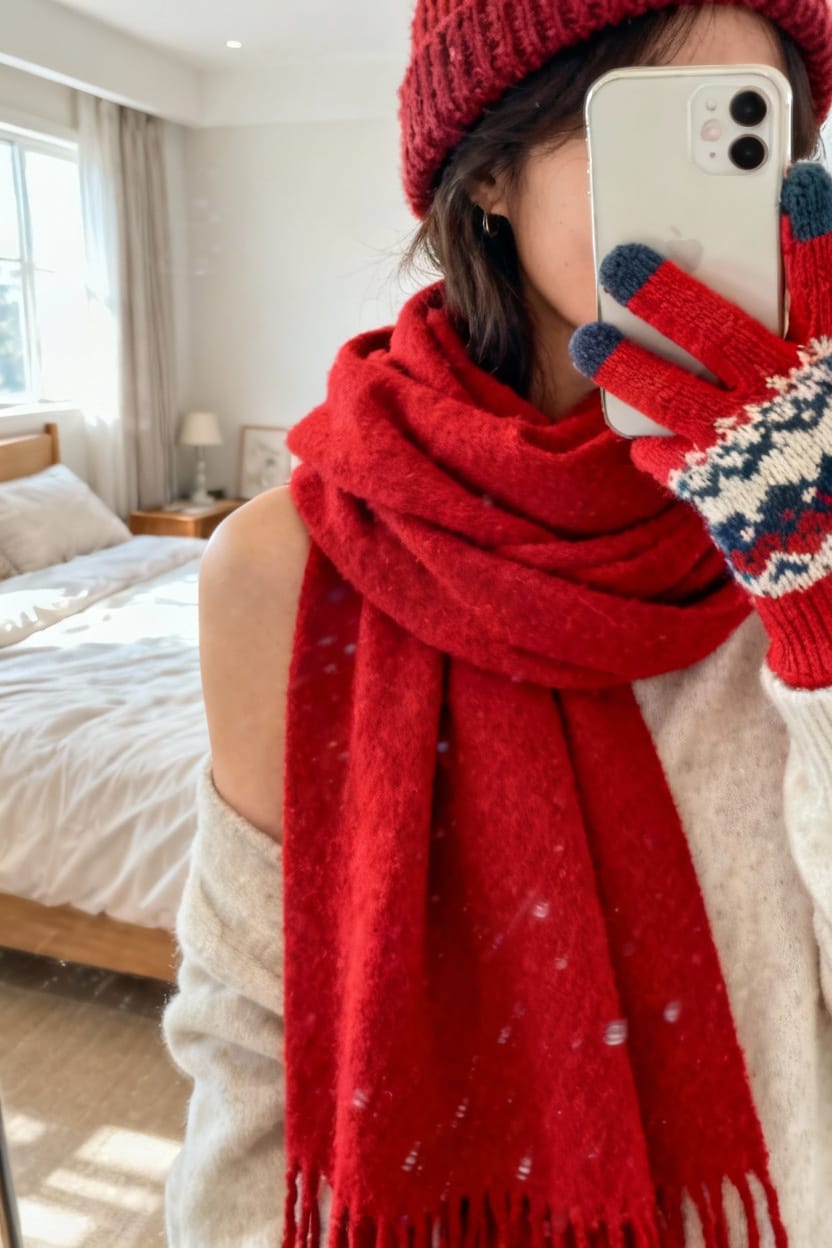 Stylish Infinity Scarf Pairing