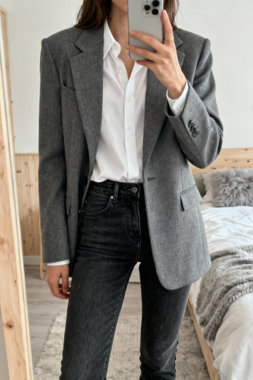 Tailored Blazer and Jeans