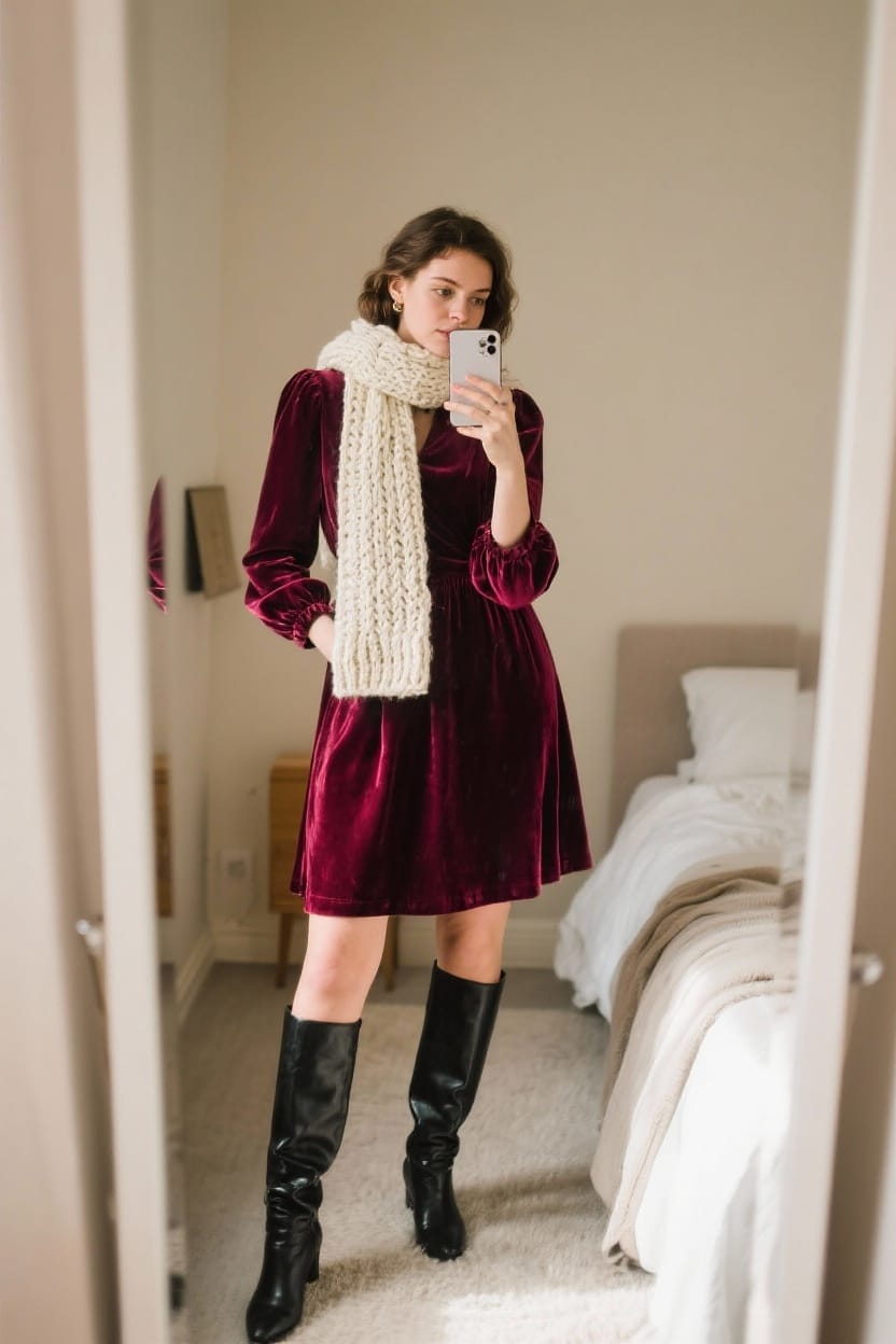 Vintage-Inspired Velvet Charm
