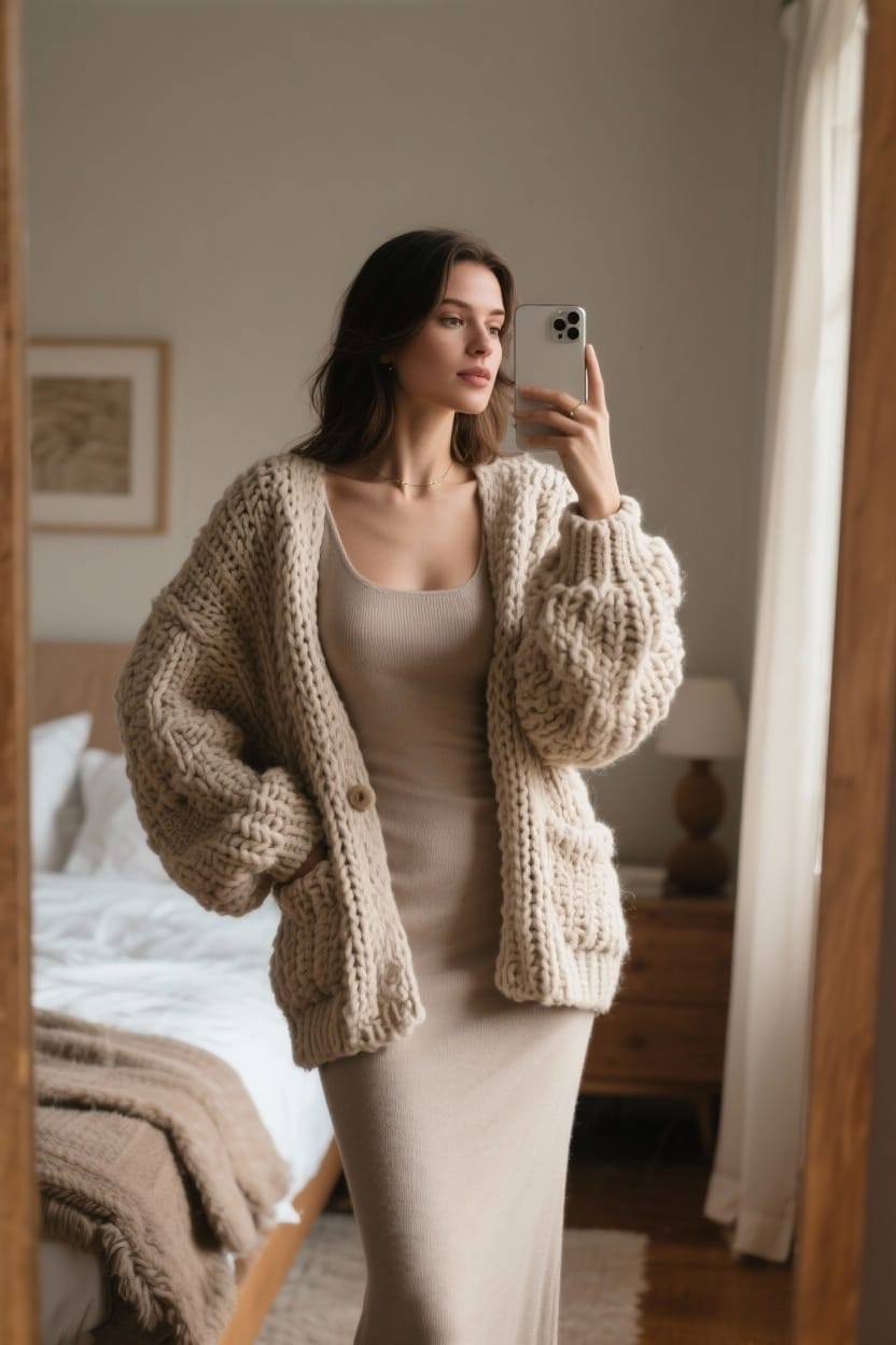 Warm Layers with Cardigans