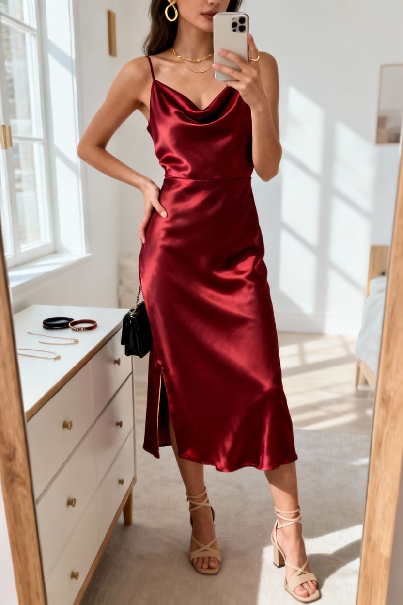 The Classic Red Dress