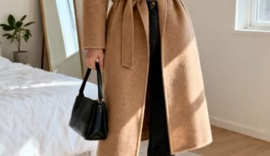 Polished Layers With a Belted Wool Coat