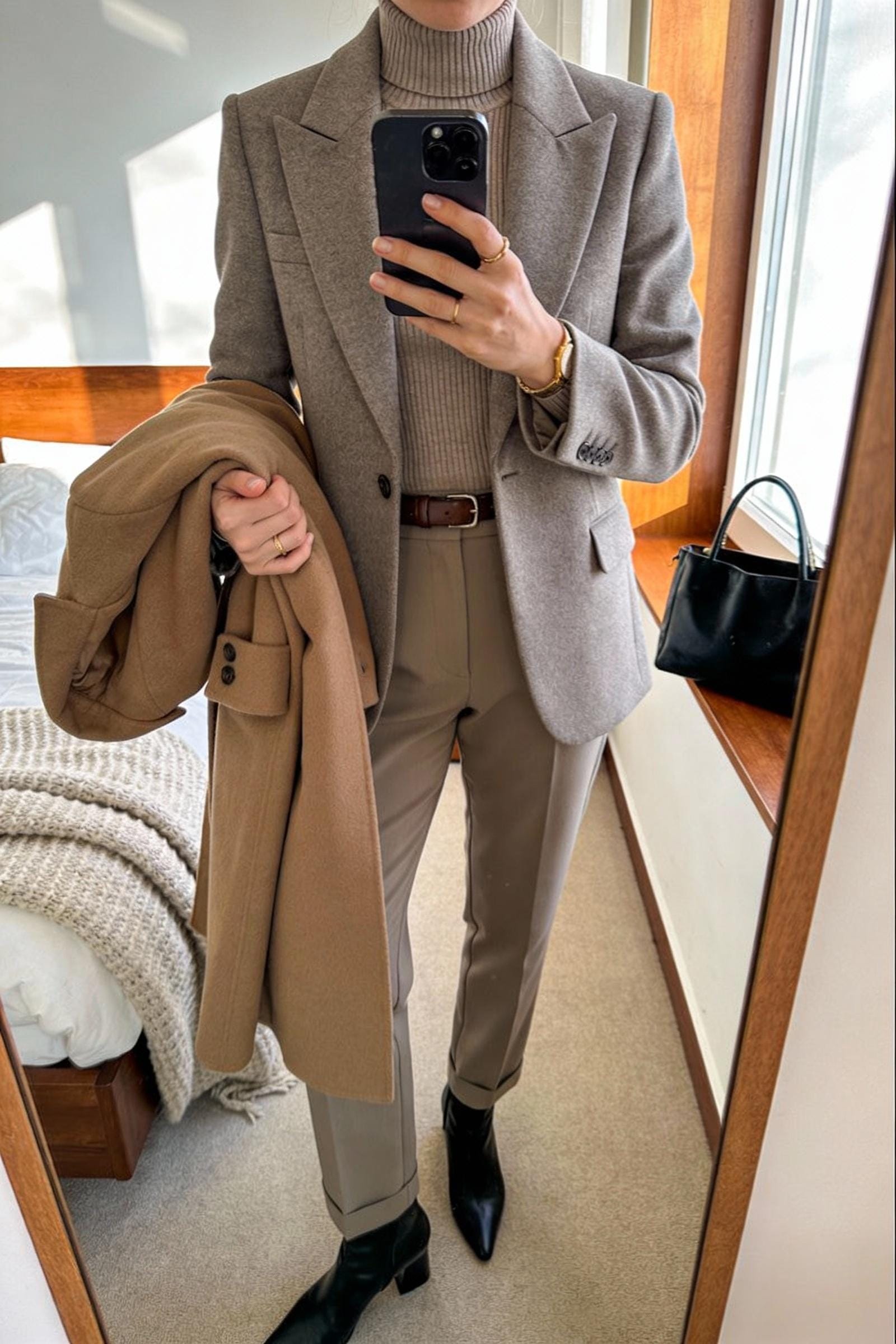 The Turtleneck Layered Under a Blazer