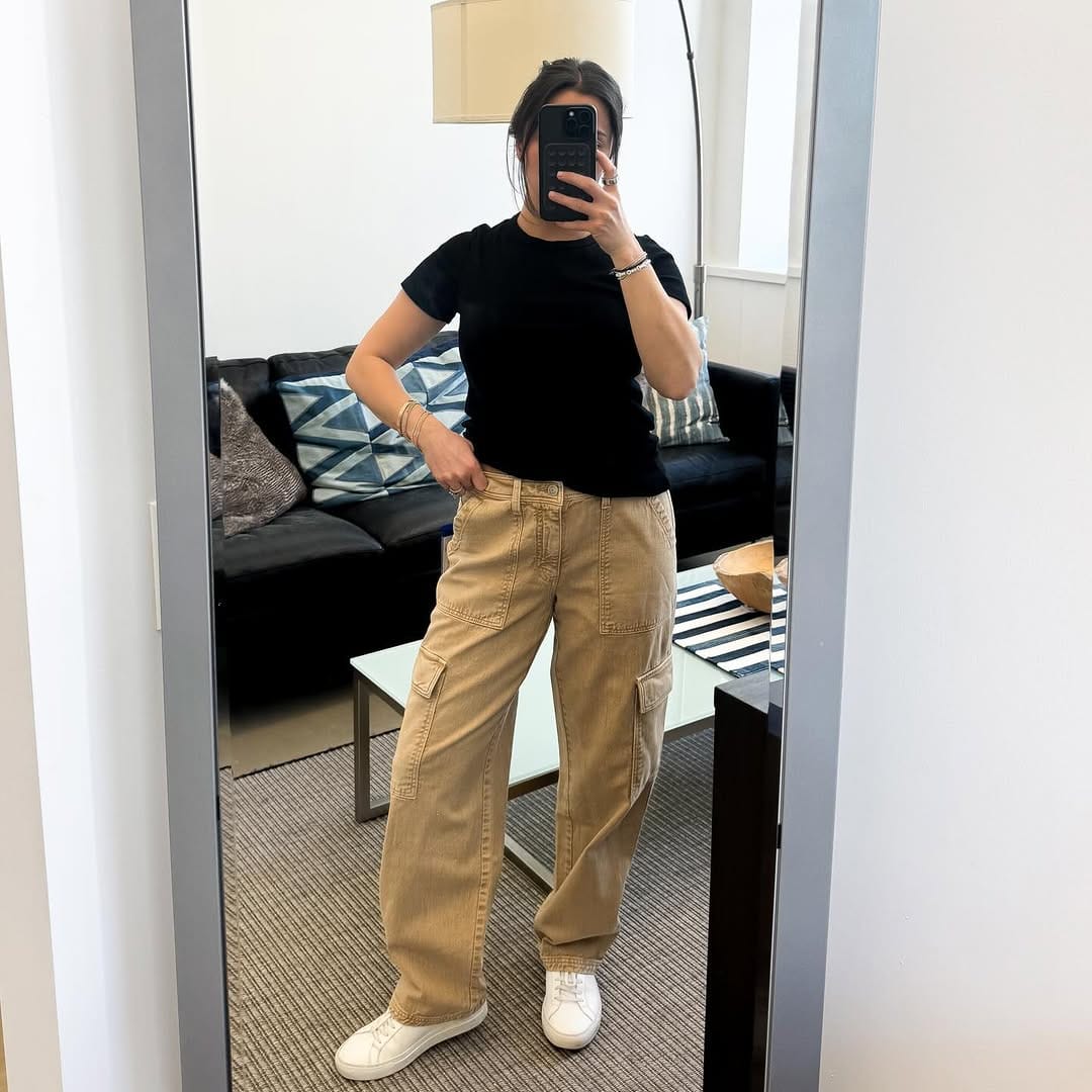 Cargo Pants with Fitted Tank Top