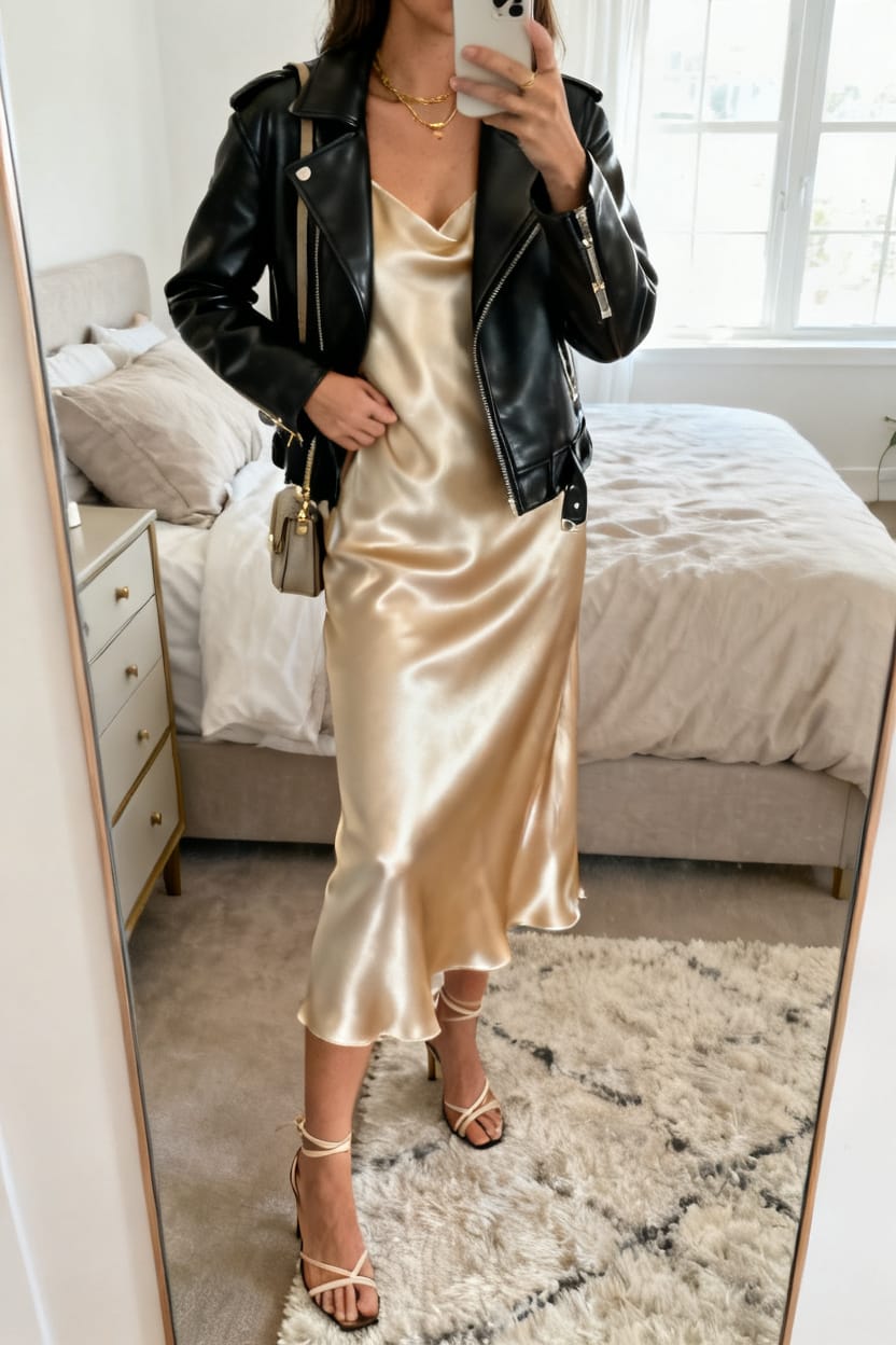 Slip Dress, Tough Edge