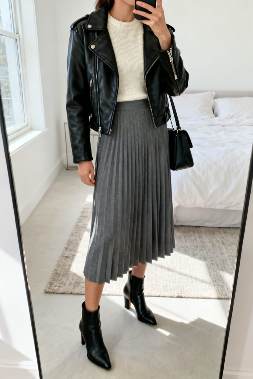 Skirt Outfit With Attitude