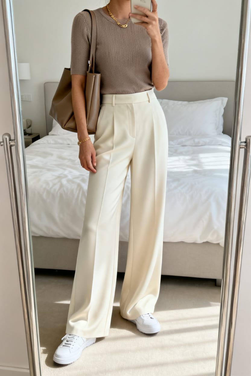 Wide-Leg Pants, First-Class Feel