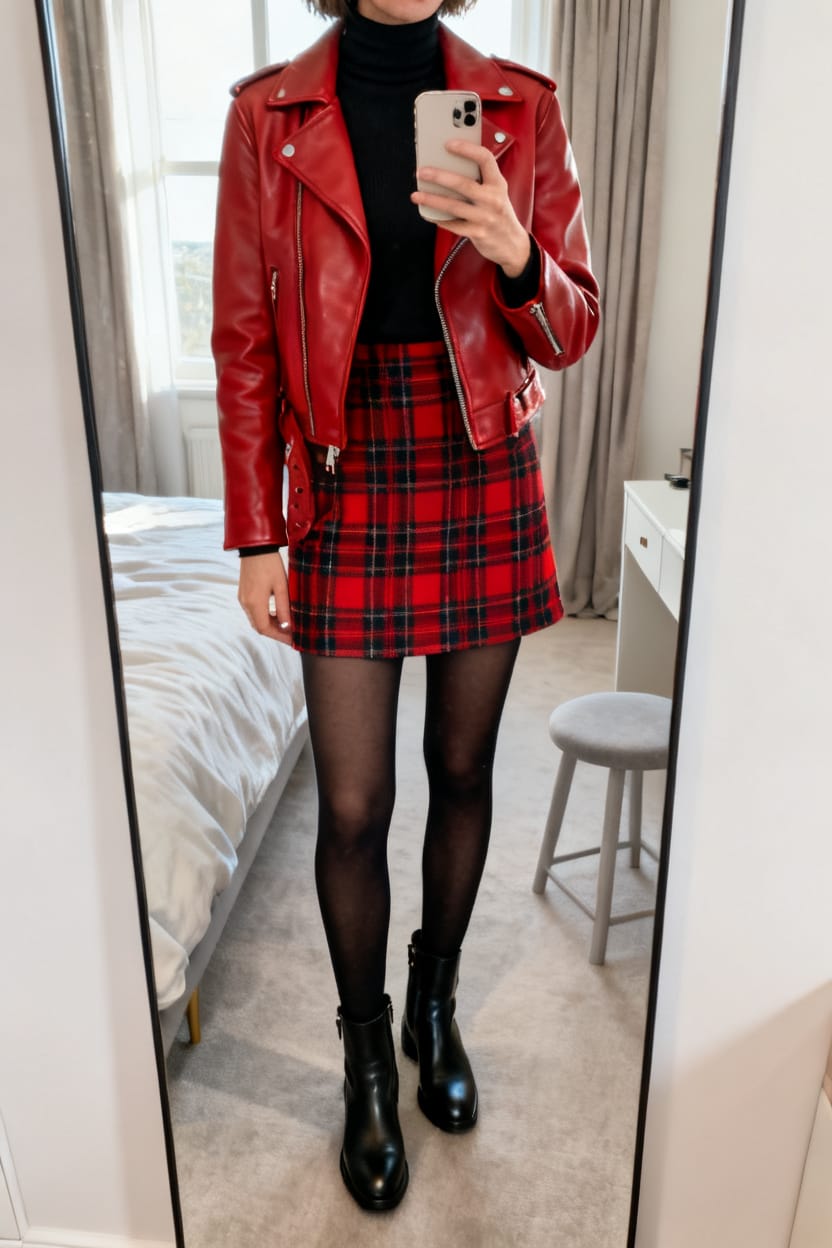 Plaid Skirt, Cooler Edge