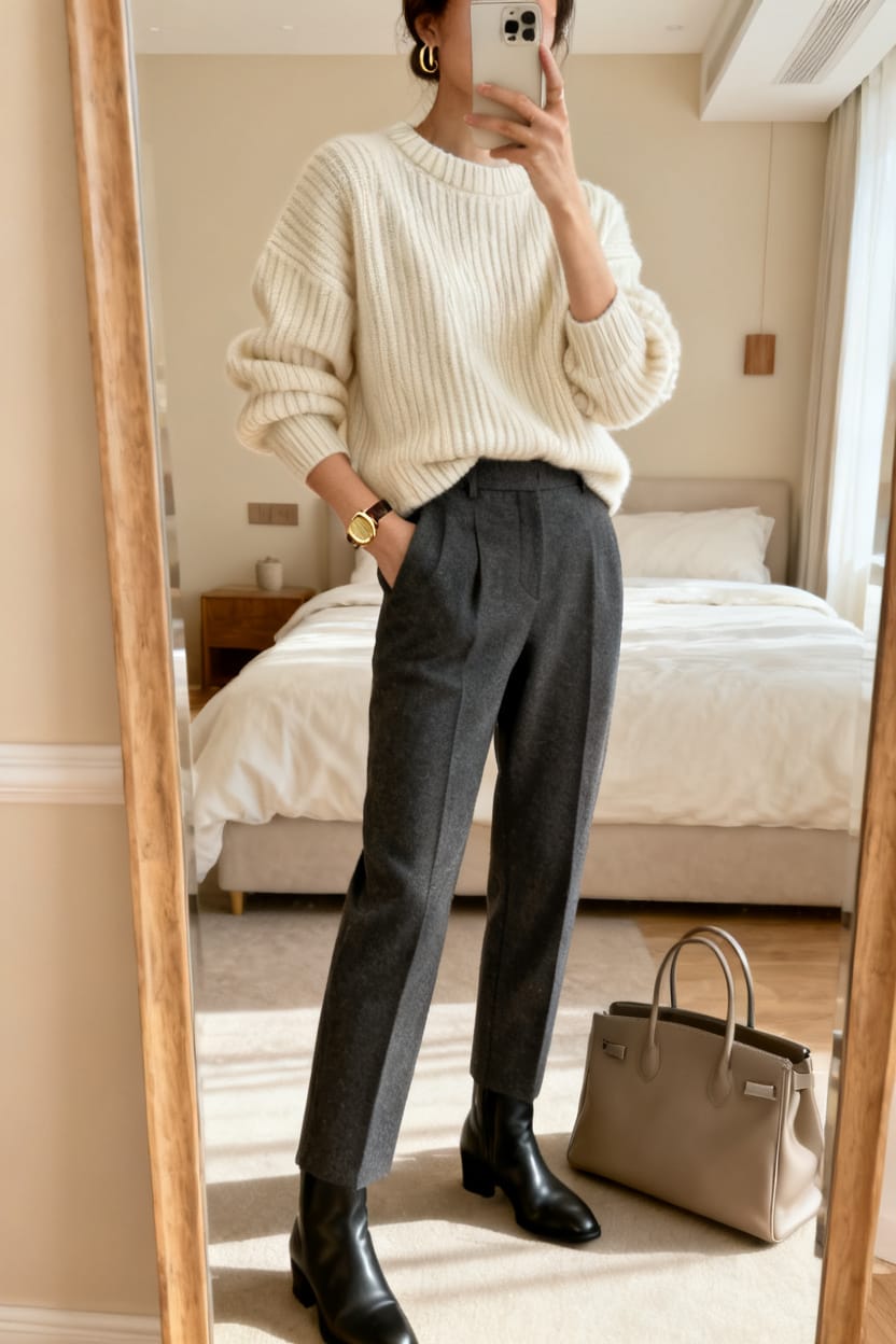 Cream Knit, Rich Mood