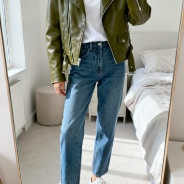 Olive With Blue Denim