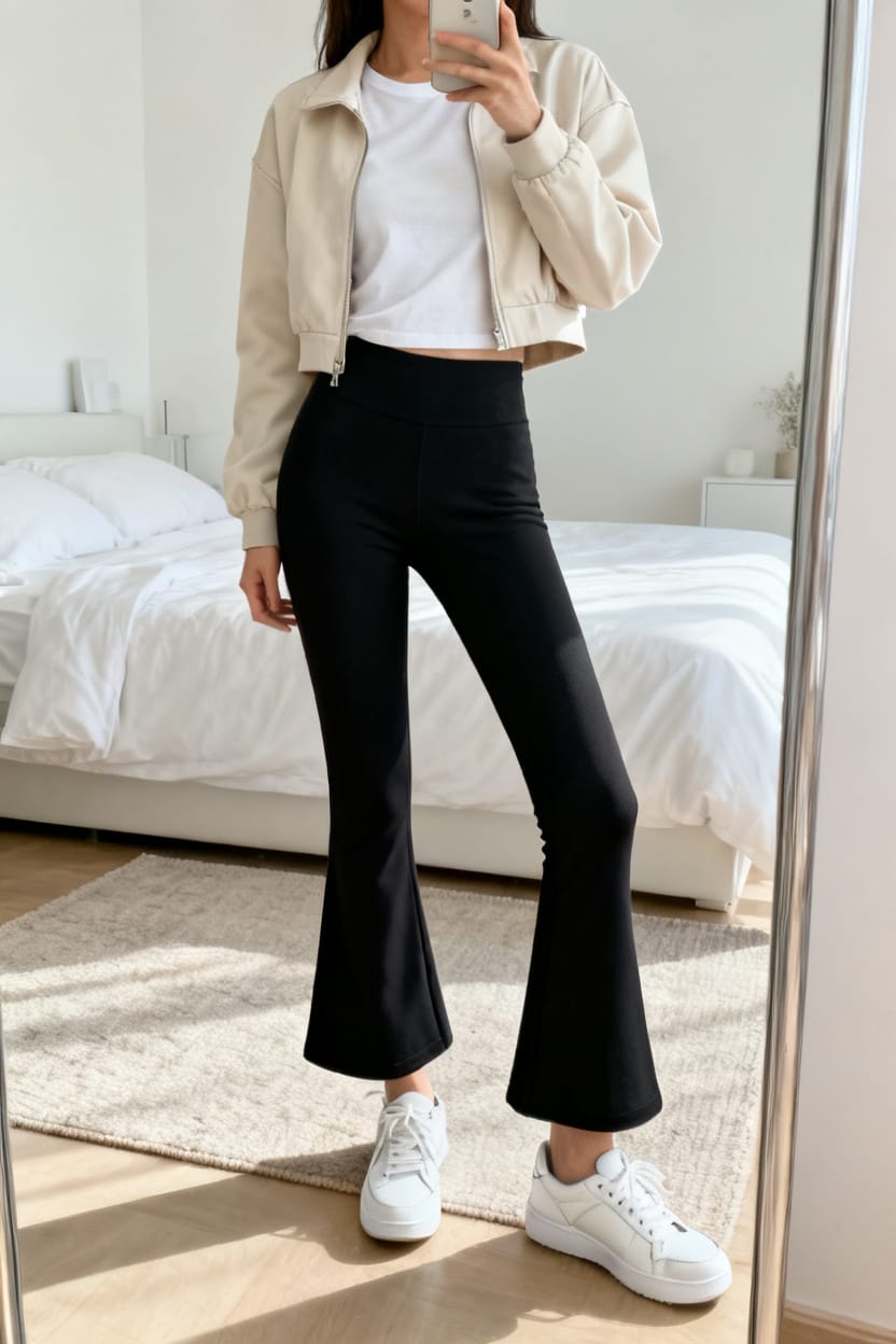 7. Flared Leggings, Polished Fast
