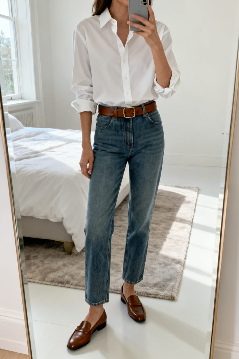 White Shirt, Soft Leather