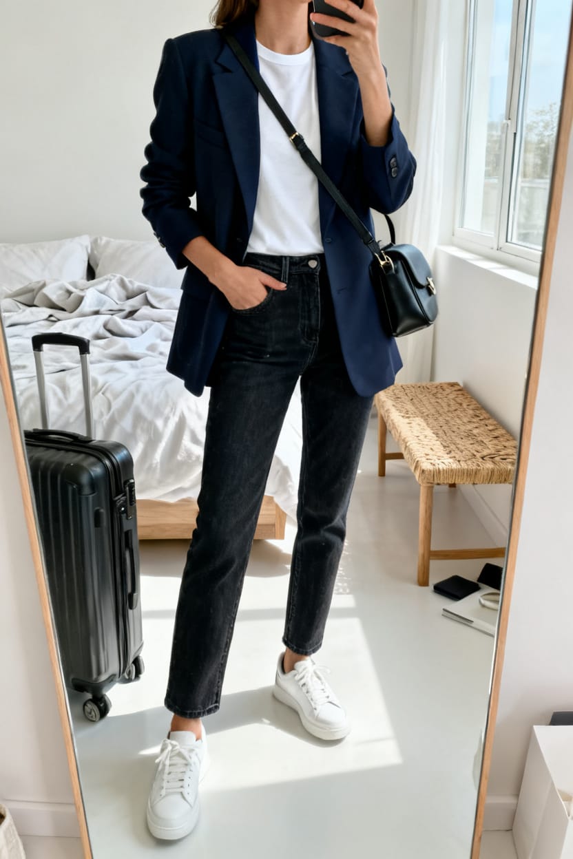 Soft Denim, Sharp Blazer