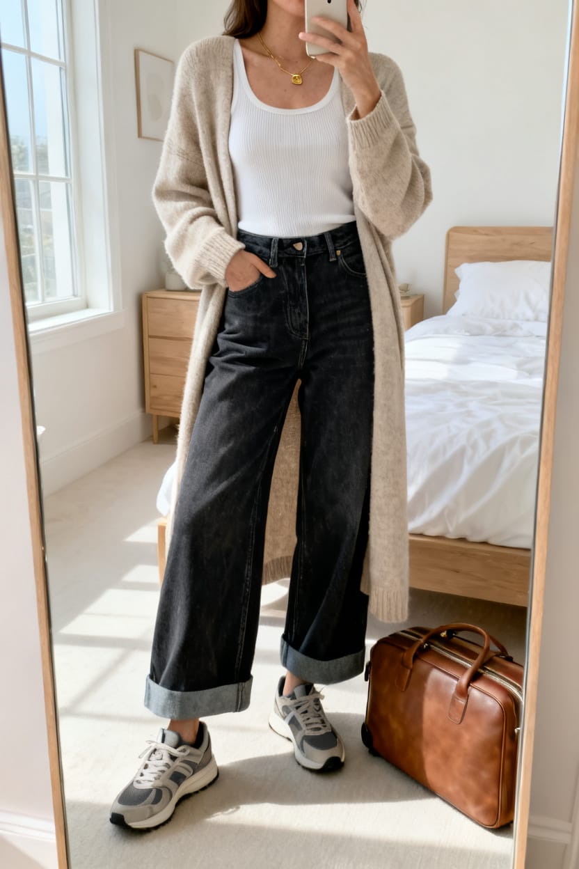 Wide-Leg Jeans, Easy Calm