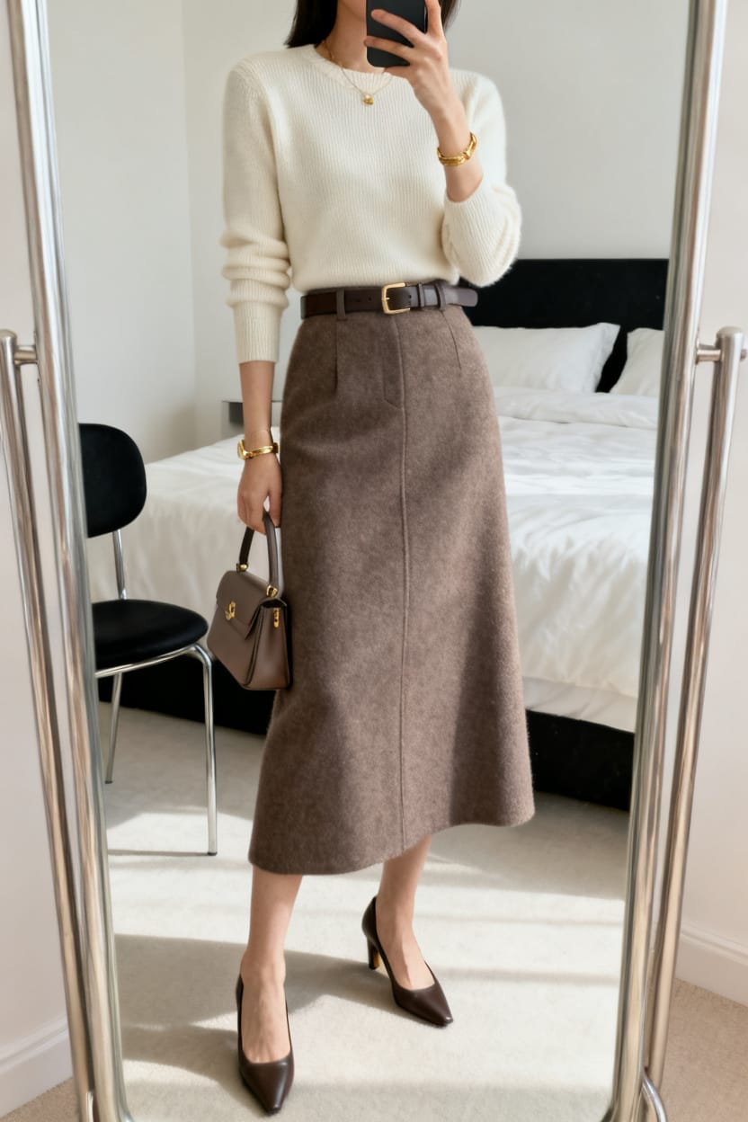 Midi Skirt, Quiet Grace