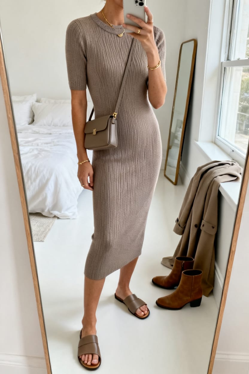Ribbed Dress, Zero Stress